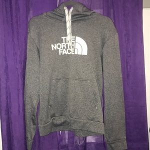 Grey north face hoodie